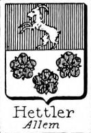 Hettler Coat of Arms / Family Crest 1