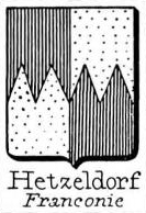 Hetzeldorf Coat of Arms / Family Crest 0