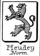 Heudey Coat of Arms / Family Crest 0