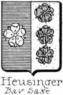 Heusinger Coat of Arms / Family Crest 0