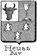 Heuss Coat of Arms / Family Crest 1