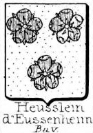 Heusslein Coat of Arms / Family Crest 0