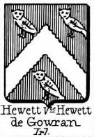 Hewett Coat of Arms / Family Crest 1