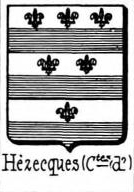 Hezecques Coat of Arms / Family Crest 1