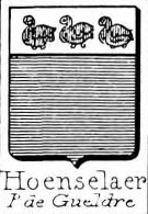 Hoenselaer Coat of Arms / Family Crest 0