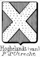 Hoghelandt Coat of Arms / Family Crest 0