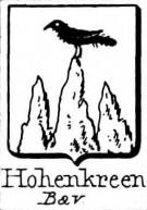 Hohenkreen Coat of Arms / Family Crest 0