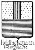 Holdinghausen Coat of Arms / Family Crest 1
