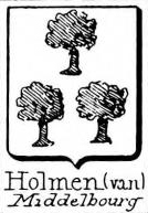 Holmen Coat of Arms / Family Crest 0