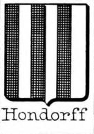 Hondorff Coat of Arms / Family Crest 1