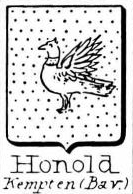 Honold Coat of Arms / Family Crest 3