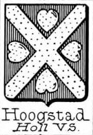 Hoogstad Coat of Arms / Family Crest 0