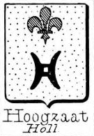 Hoogzaat Coat of Arms / Family Crest 0