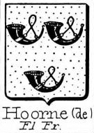 Hoorne Coat of Arms / Family Crest 1