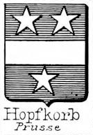 Hopfkorb Coat of Arms / Family Crest 0