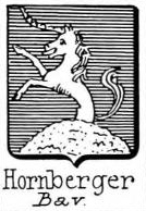 Hornberger Coat of Arms / Family Crest 1