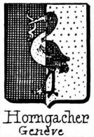 Horngacher Coat of Arms / Family Crest 1