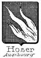 Hoser Coat of Arms / Family Crest 1