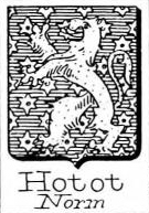 Hotot Coat of Arms / Family Crest 2