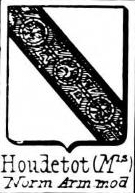 Houdetot Coat of Arms / Family Crest 1