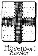 Hoven Coat of Arms / Family Crest 10