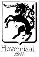 Hovendaal Coat of Arms / Family Crest 0