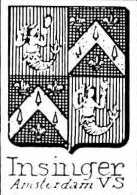 Insinger Coat of Arms / Family Crest 1