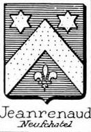 Jeanrenaud Coat of Arms / Family Crest 0