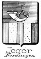 Jeger Coat of Arms / Family Crest 1