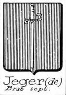 Jeger Coat of Arms / Family Crest 2