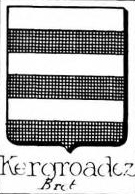 Kergroadez Coat of Arms / Family Crest 0