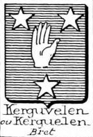 Kerguvelen Coat of Arms / Family Crest 0