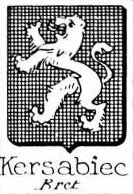 Kersabiec Coat of Arms / Family Crest 0