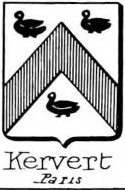Kervert Coat of Arms / Family Crest 0