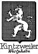 Kintzweiler Coat of Arms / Family Crest 0