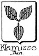Klamisse Coat of Arms / Family Crest 0