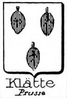 Klatte Coat of Arms / Family Crest 1