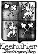 Kleehuhler Coat of Arms / Family Crest 0