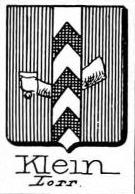 Klein Coat of Arms / Family Crest 12