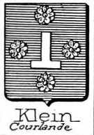 Klein Coat of Arms / Family Crest 5