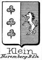 Klein Coat of Arms / Family Crest 9