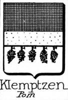 Klemptzen Coat of Arms / Family Crest 0