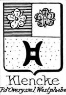 Klencke Coat of Arms / Family Crest 0