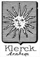 Klerck Coat of Arms / Family Crest 1