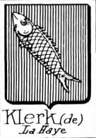 Klerk Coat of Arms / Family Crest 1