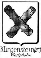 Klingenstein Coat of Arms / Family Crest 1