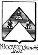 Klooven Coat of Arms / Family Crest 0