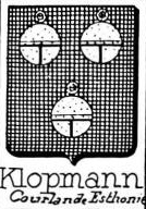 Klopmann Coat of Arms / Family Crest 0