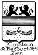 Klopstein Coat of Arms / Family Crest 1