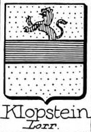 Klopstein Coat of Arms / Family Crest 0